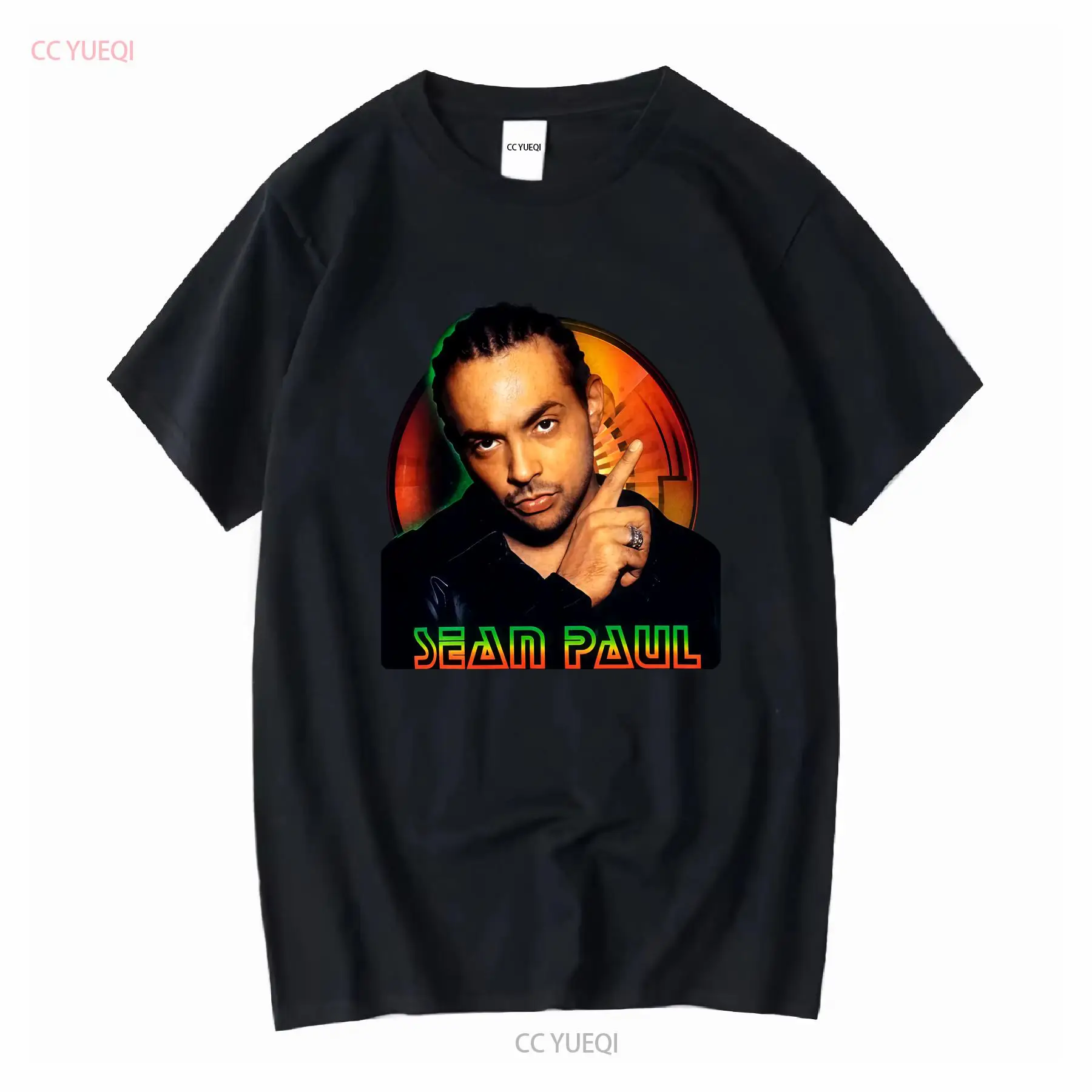 Vintage Flannel Shirt - RAPPER Sean Paul black T shirt