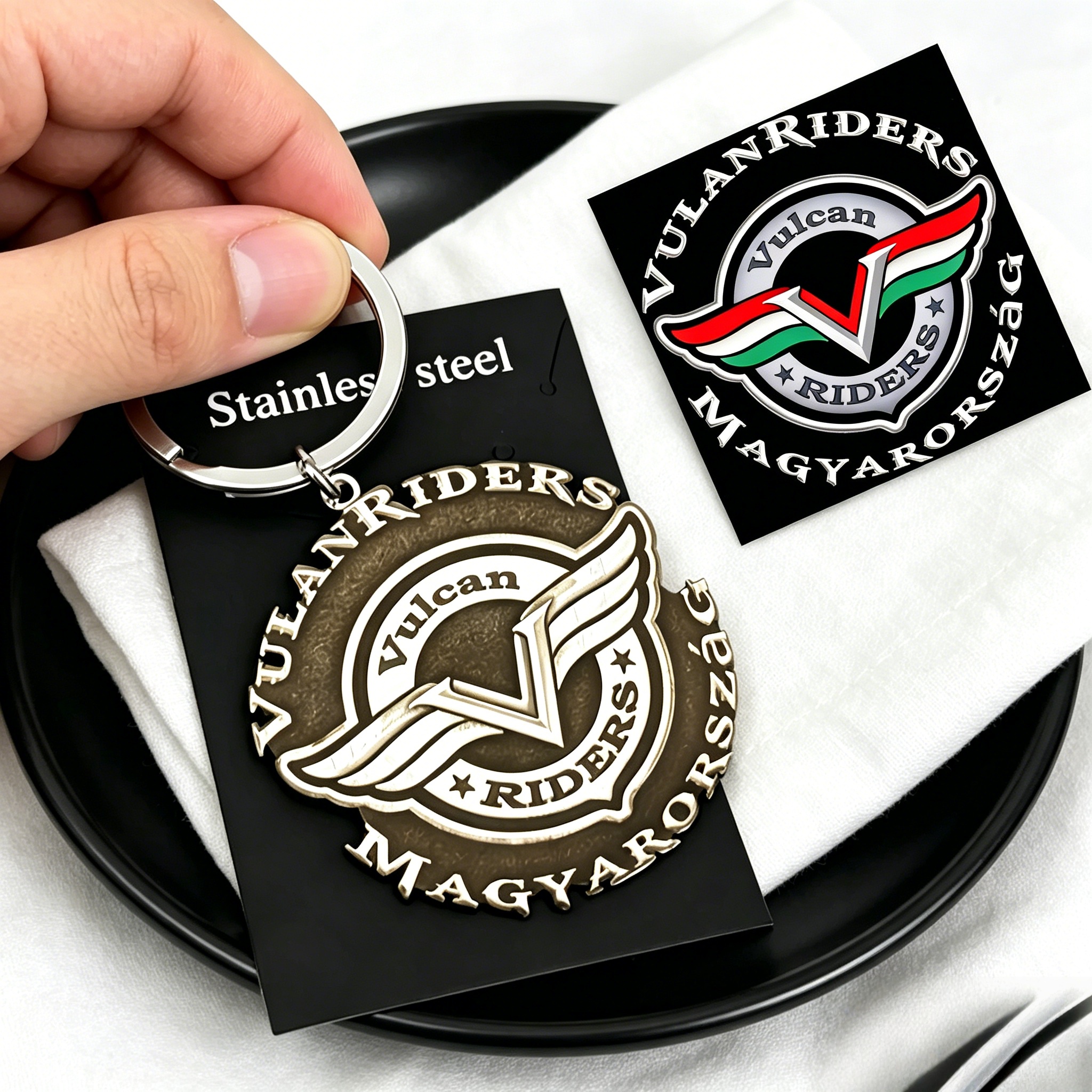 Vintage Fashion Club Photos - Custom Logo Keychain Vintage Personalized Club
