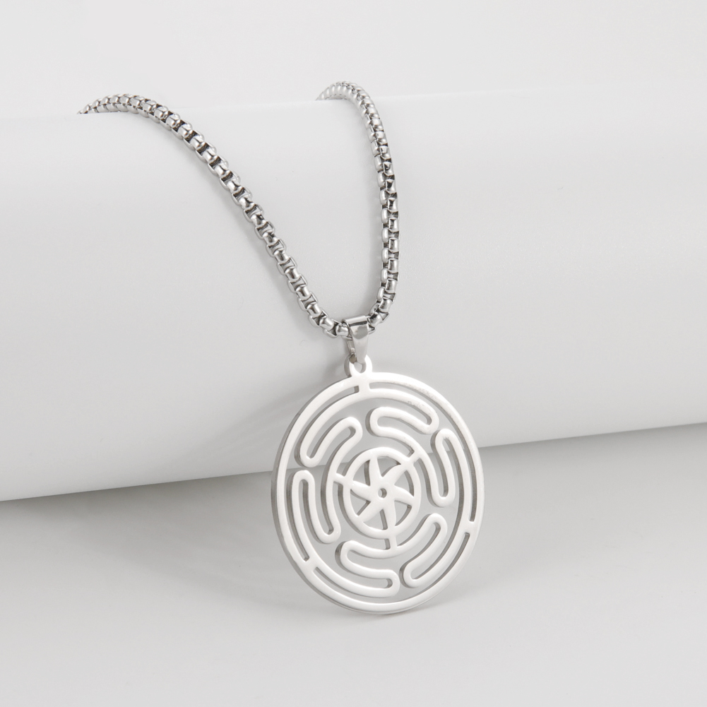 Vintage Fashion Wheel - Hekate Goddess Wheel Chain Necklace Hekate