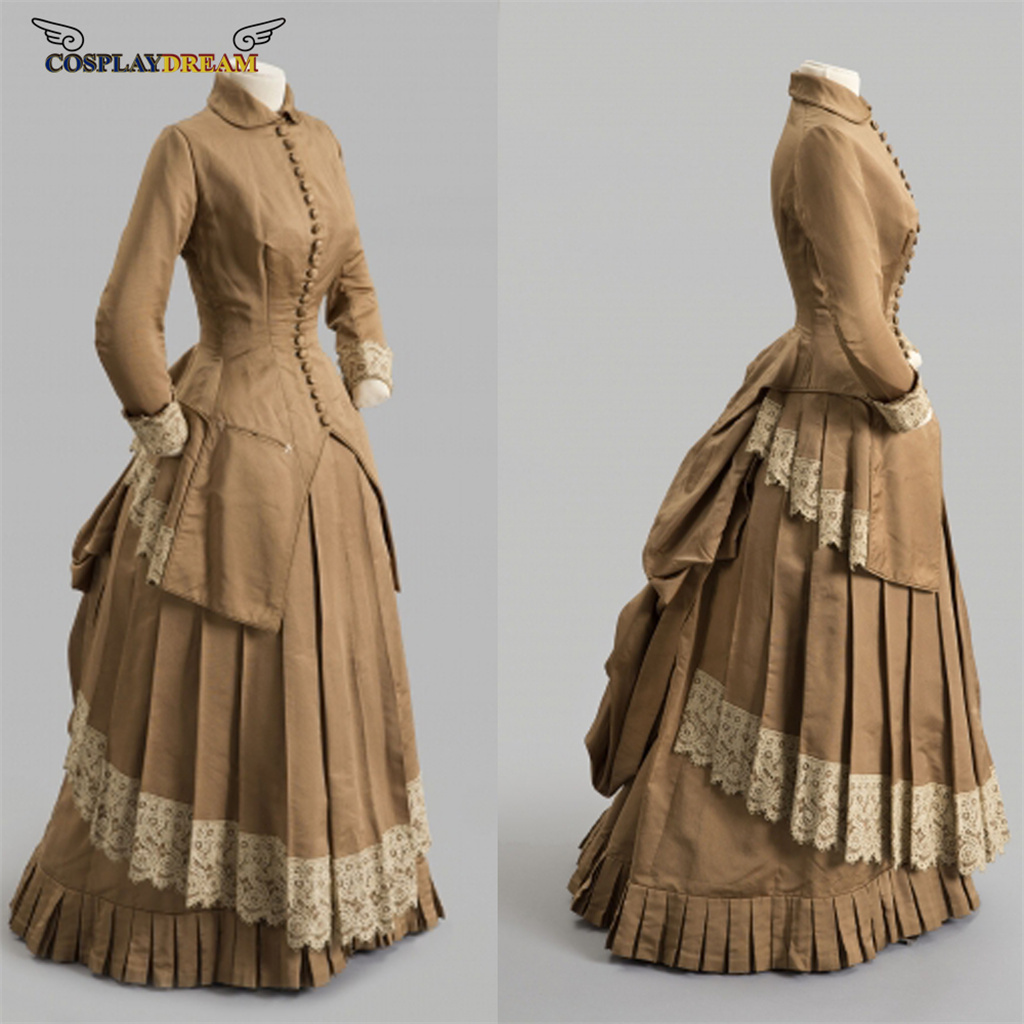 Vintage Fashion Ladies - 19th Century Fashion dress Victorian bustle