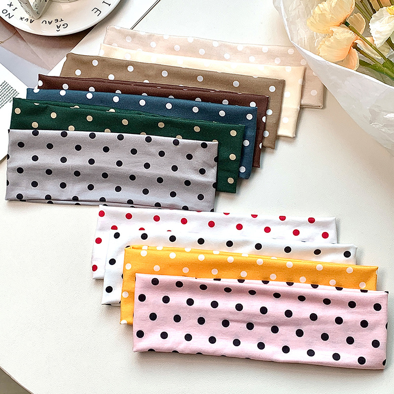 Vintage Fashion Tiktok - Retro Polka Dot Headbands For Women