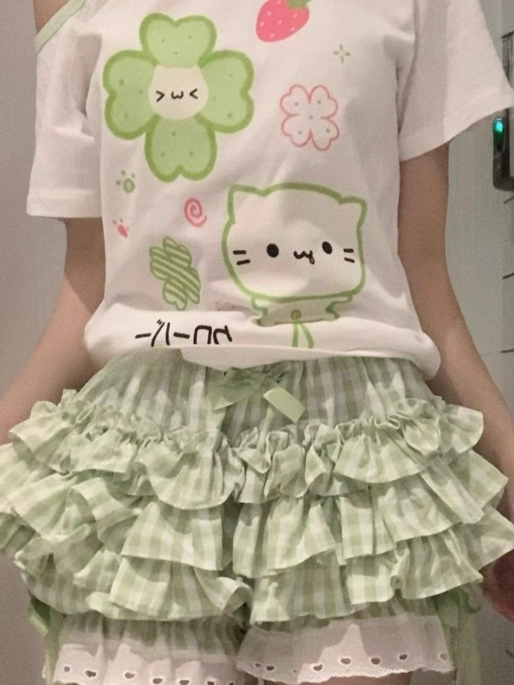 Vintage Fashion Subculture - Sweet Kawaii Vintage Women Elegant Tees