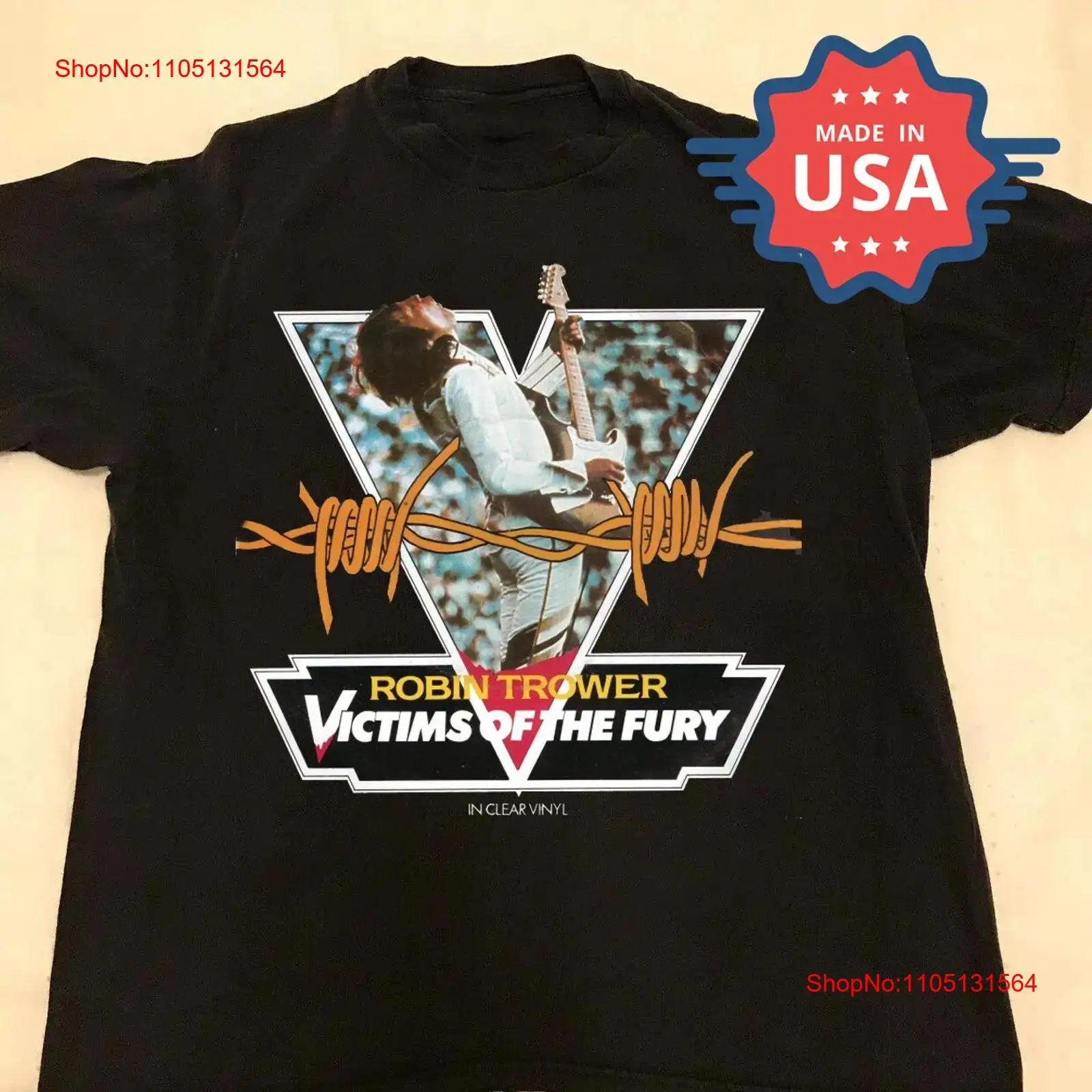 Vintage Fashion Victim Shirt - Robin Trower Victims Of The Fury