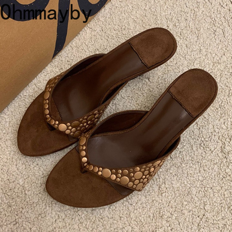 Vintage Fashion Dress - Designer Vintage Clip Toe Women Slippers