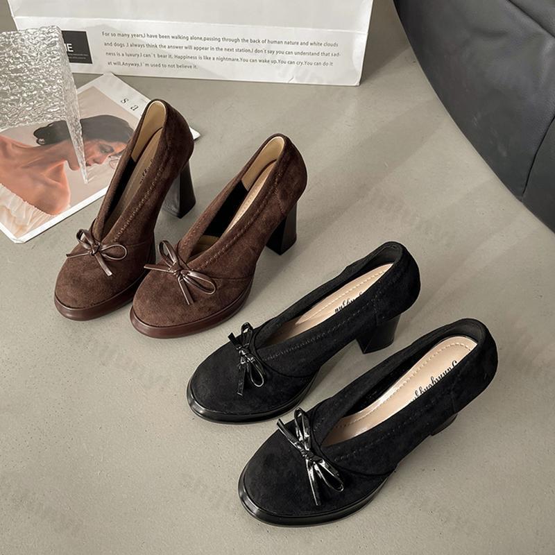 Women's High Heels 2025 Spring - Vintage Fashion Ladies 评论和价格
