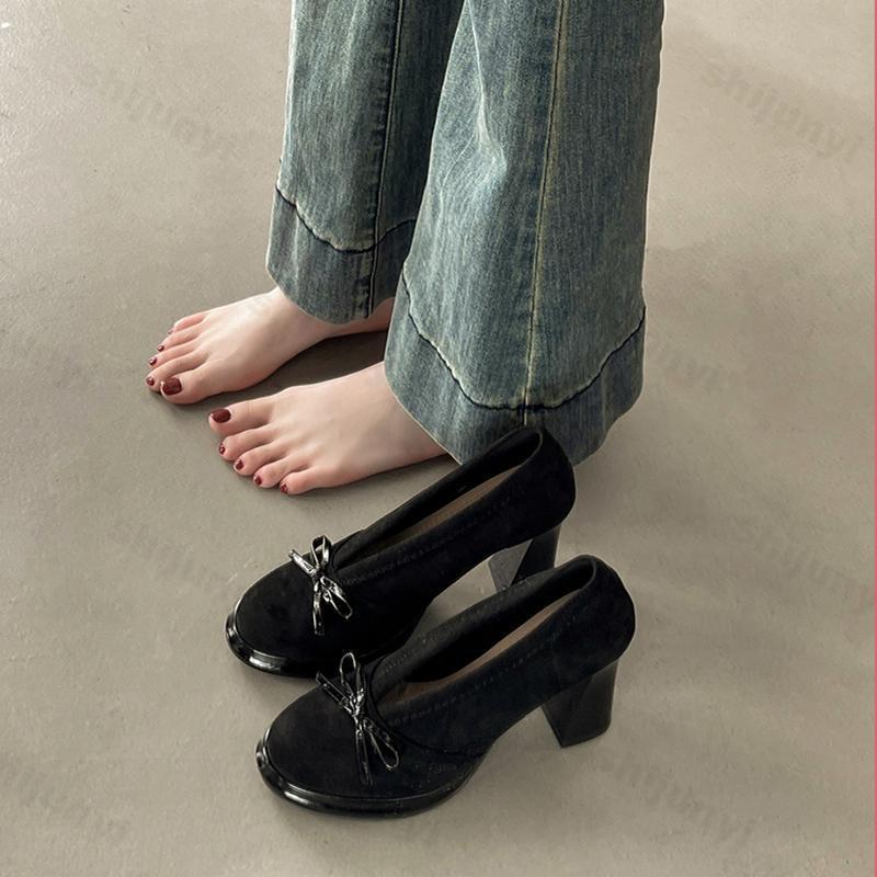 Women's High Heels 2025 Spring - Vintage Fashion Ladies 评论和价格