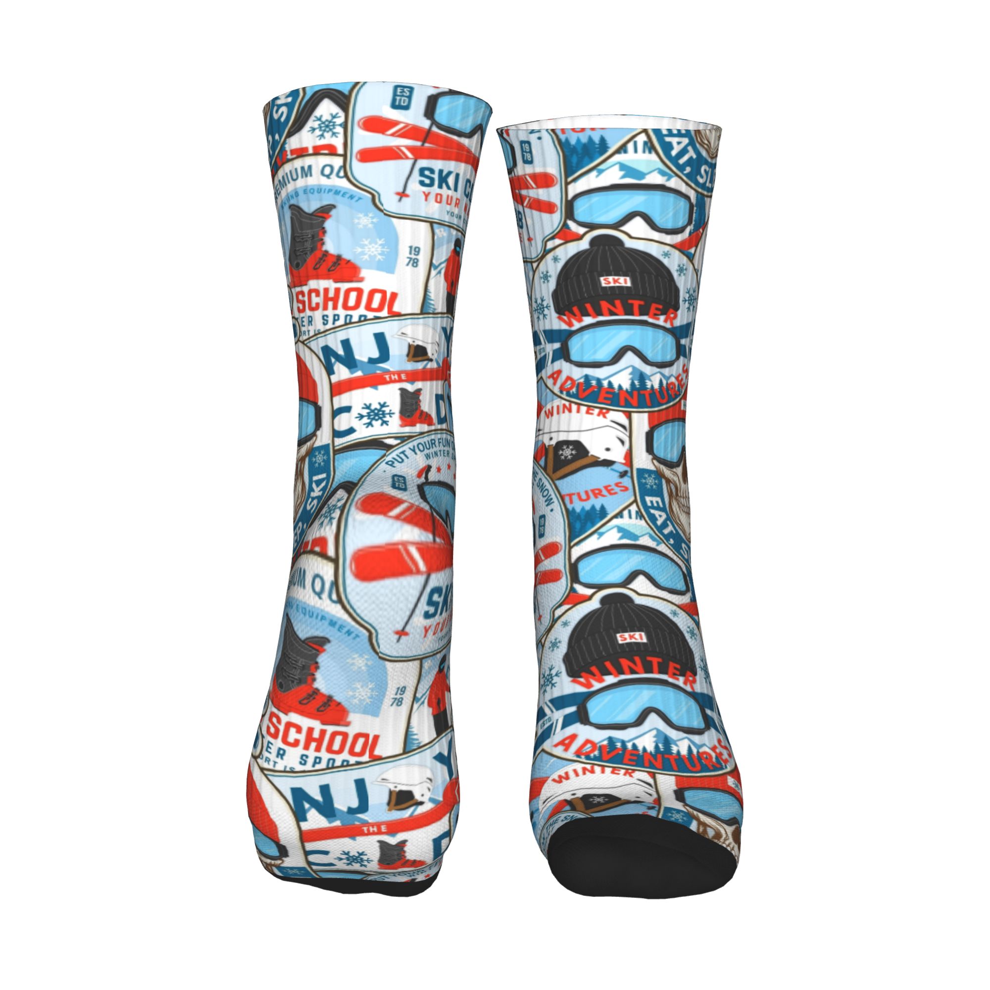 Vintage Red Blue Ski Club Seam - Vintage Fashion Dress 评论和价格
