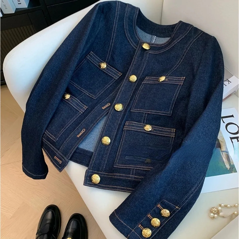 Korea Style Casual Denim Coat  - Vintage Fashion Korea 评论和价格