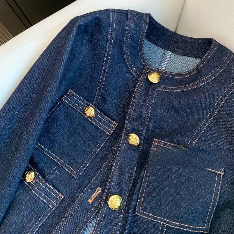 Korea Style Casual Denim Coat  - Vintage Fashion Korea 评论和价格