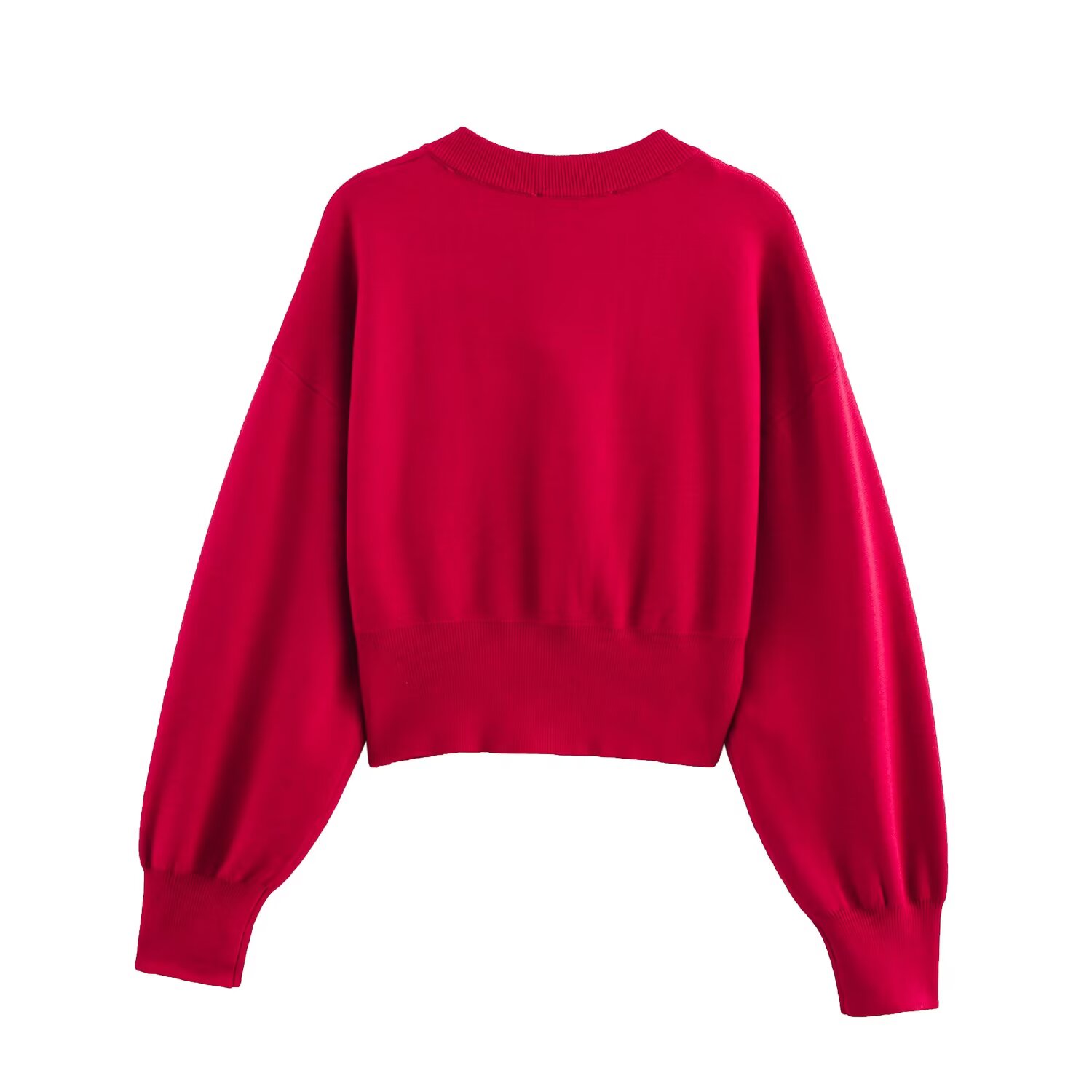 Women Cropped Knit Cardigan Bu - Crop Cardigan Vintage 评论和价格
