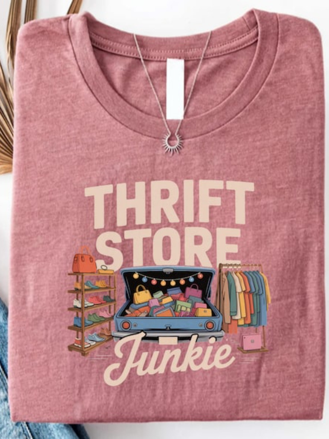 Vintage Thrift Store T-Shirt - - Vintage Fashion Thrift 评论和价格