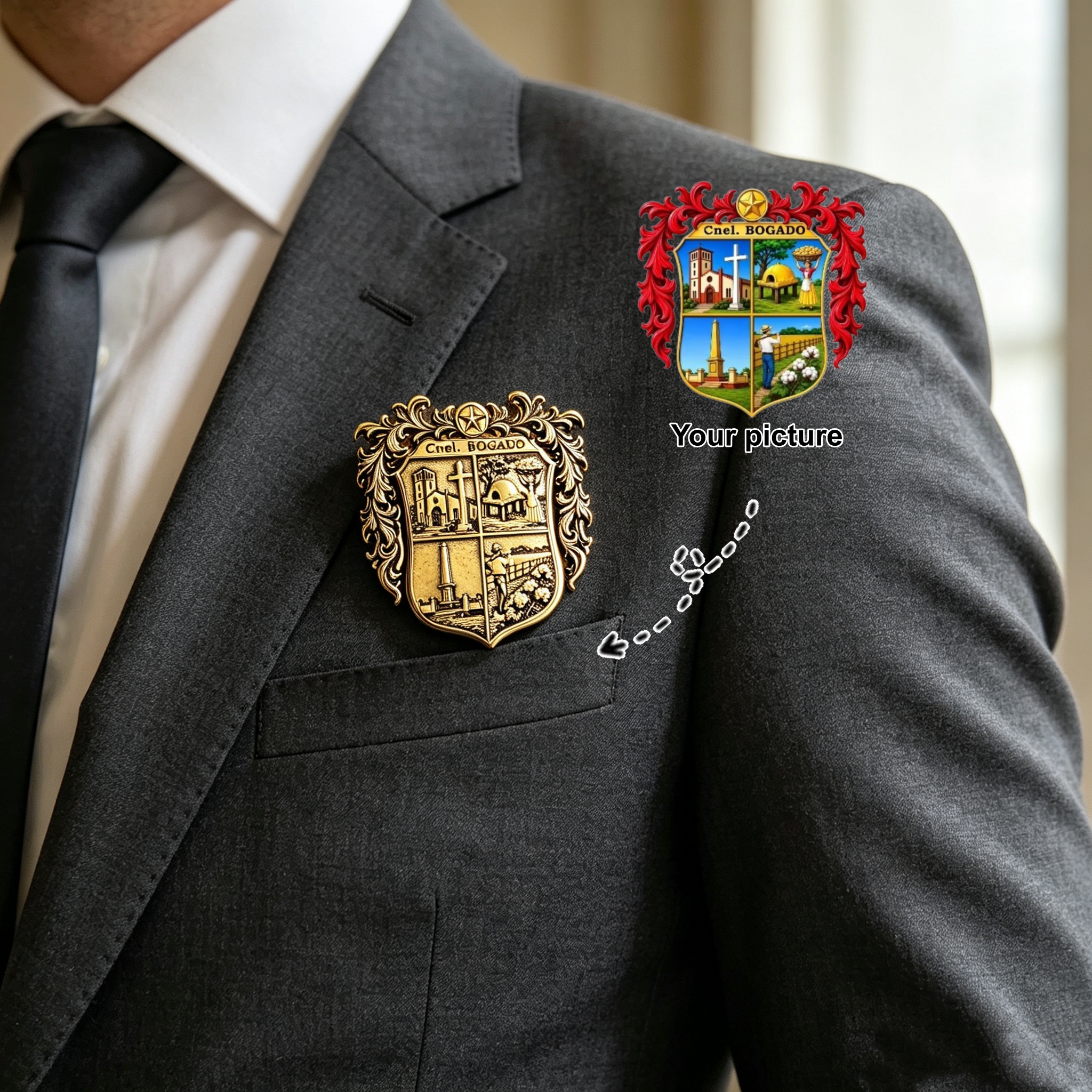 Custom Photo Brooch Vintage Pe - Vintage Fashion Club Photos 评论和价格