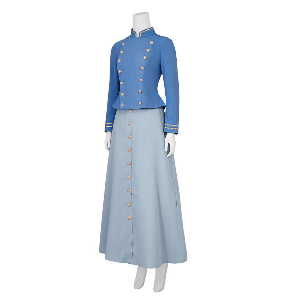 Movie Cosplay Enola Holmes 2 C - Vintage Fashion Dress 评论和价格