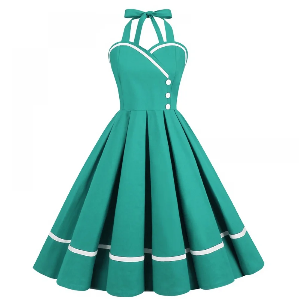 Halloween  50s 60s 80s Retro D - Vintage Fashion Dress 评论和价格