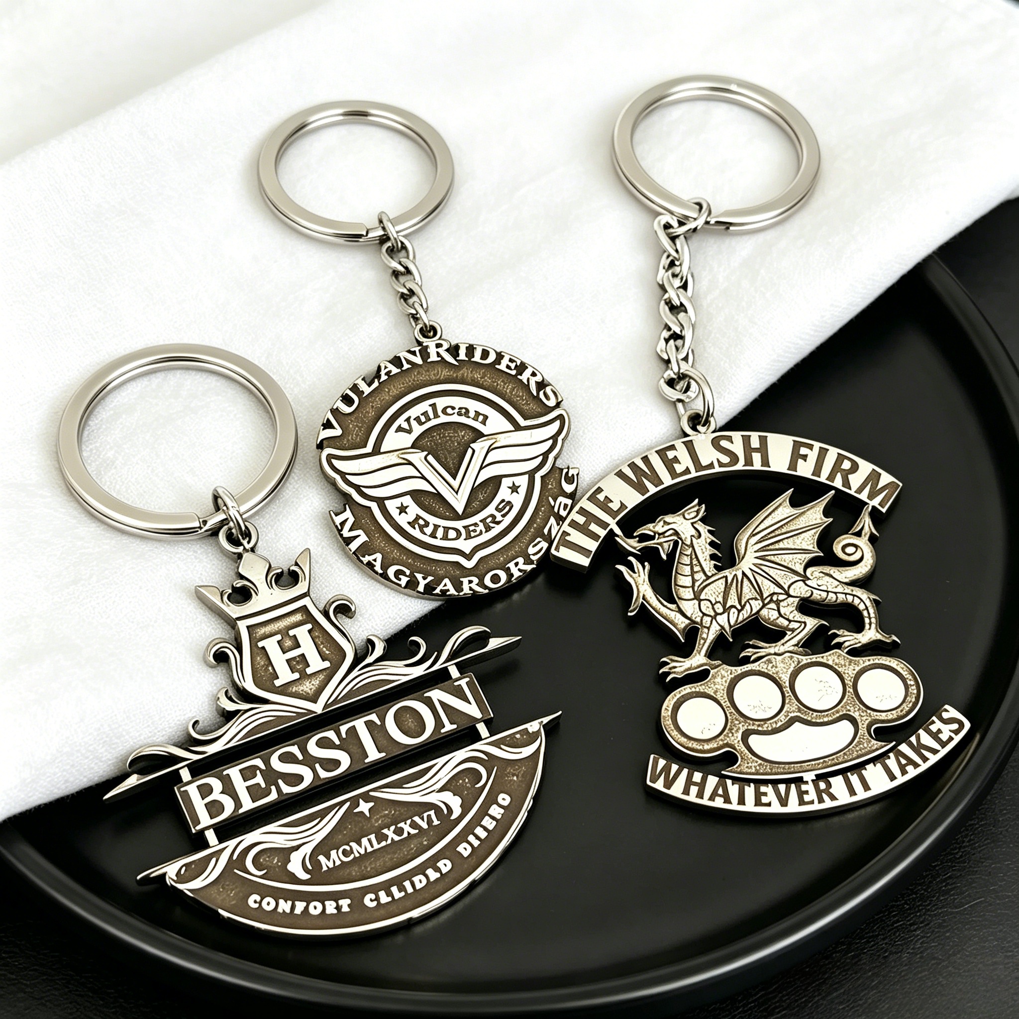 Custom Logo Keychain Vintage P - Vintage Fashion Club Photos 评论和价格