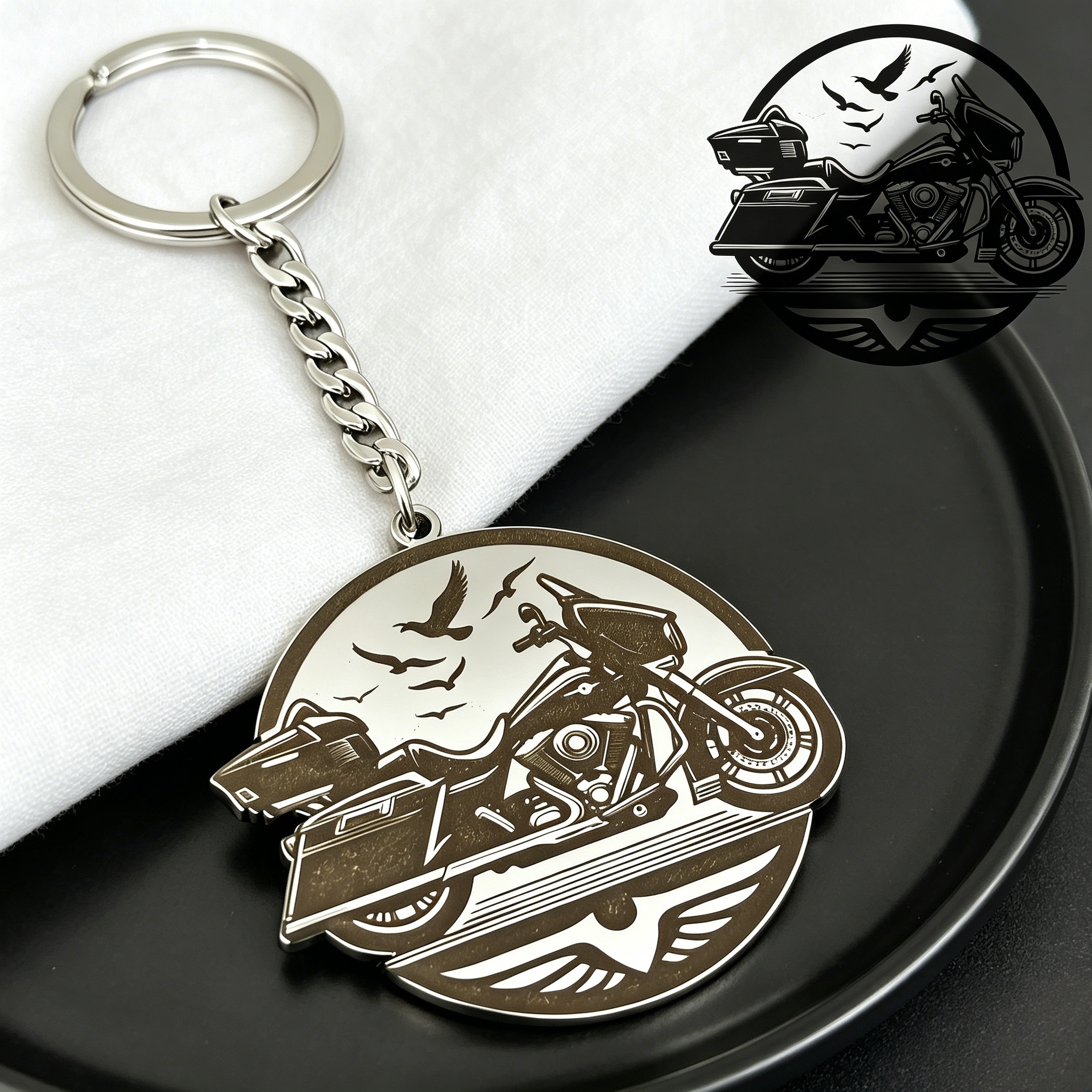Custom Logo Keychain Vintage P - Vintage Fashion Club Photos 评论和价格