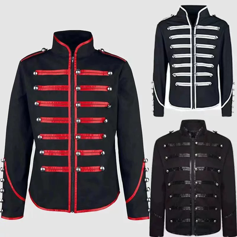 Men's Steampunk Rockstar Jacke - Vintage Fashion Dress 评论和价格
