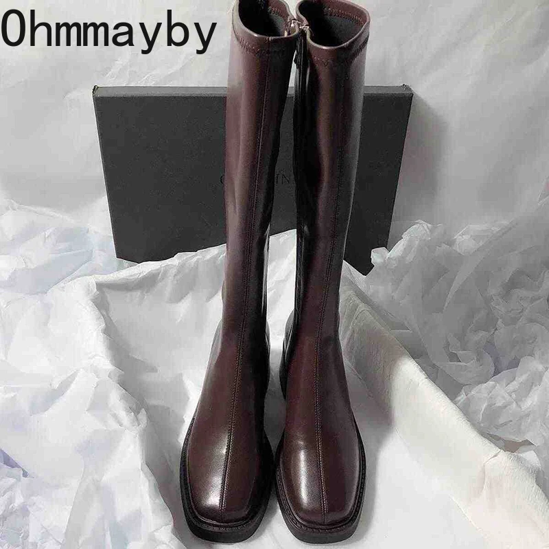 Vintage Thick Heel Women Knee  - Vintage Fashion Ladies 评论和价格