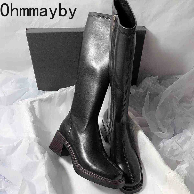 Vintage Thick Heel Women Knee  - Vintage Fashion Ladies 评论和价格