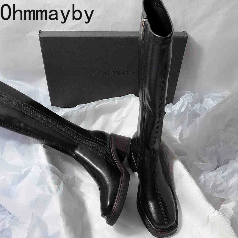 Vintage Thick Heel Women Knee  - Vintage Fashion Ladies 评论和价格