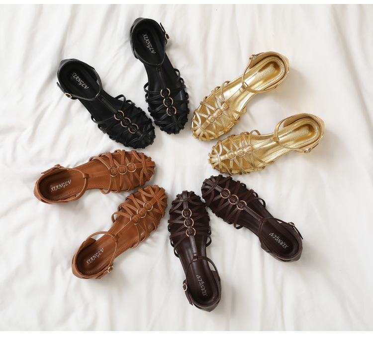 Plus Size Women Roman Sandals  - Vintage Fashion Dress 评论和价格
