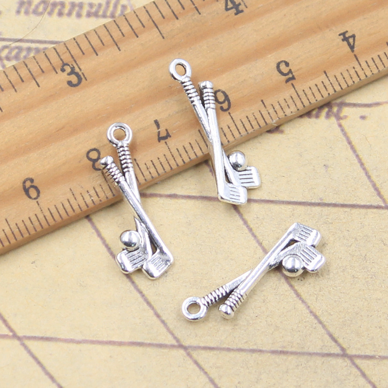 30pcs Charms Golf Club 22x8mm  - Vintage Fashion Club Photos 评论和价格