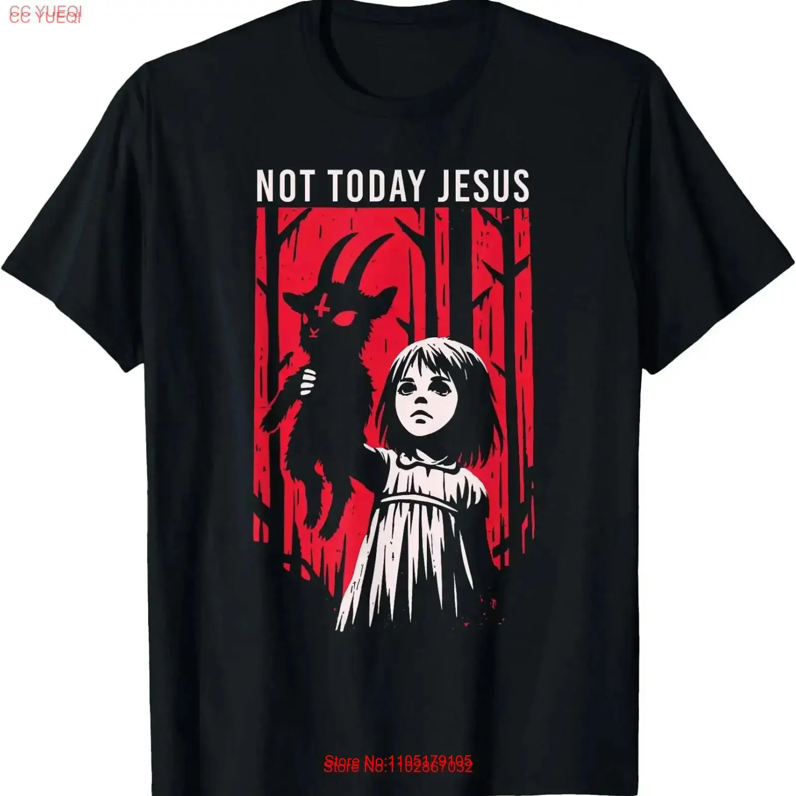 Not Today Jesus Satanic Goth B - Vintage Flannel Shirt 评论和价格