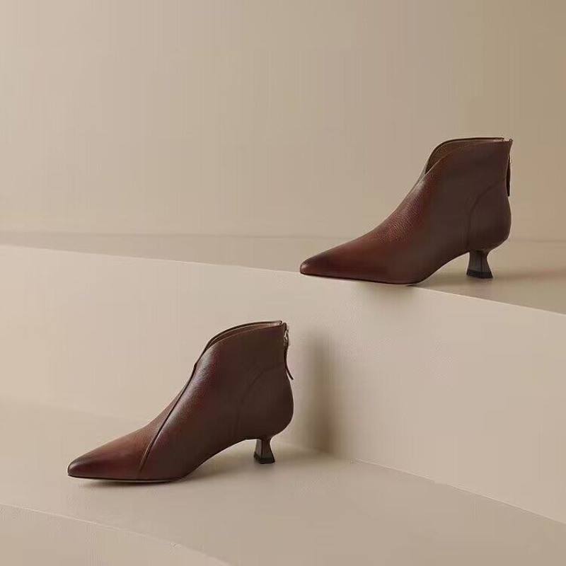 Autumn Winter Pointed Toe Wome - Vintage Fashion Ladies 评论和价格