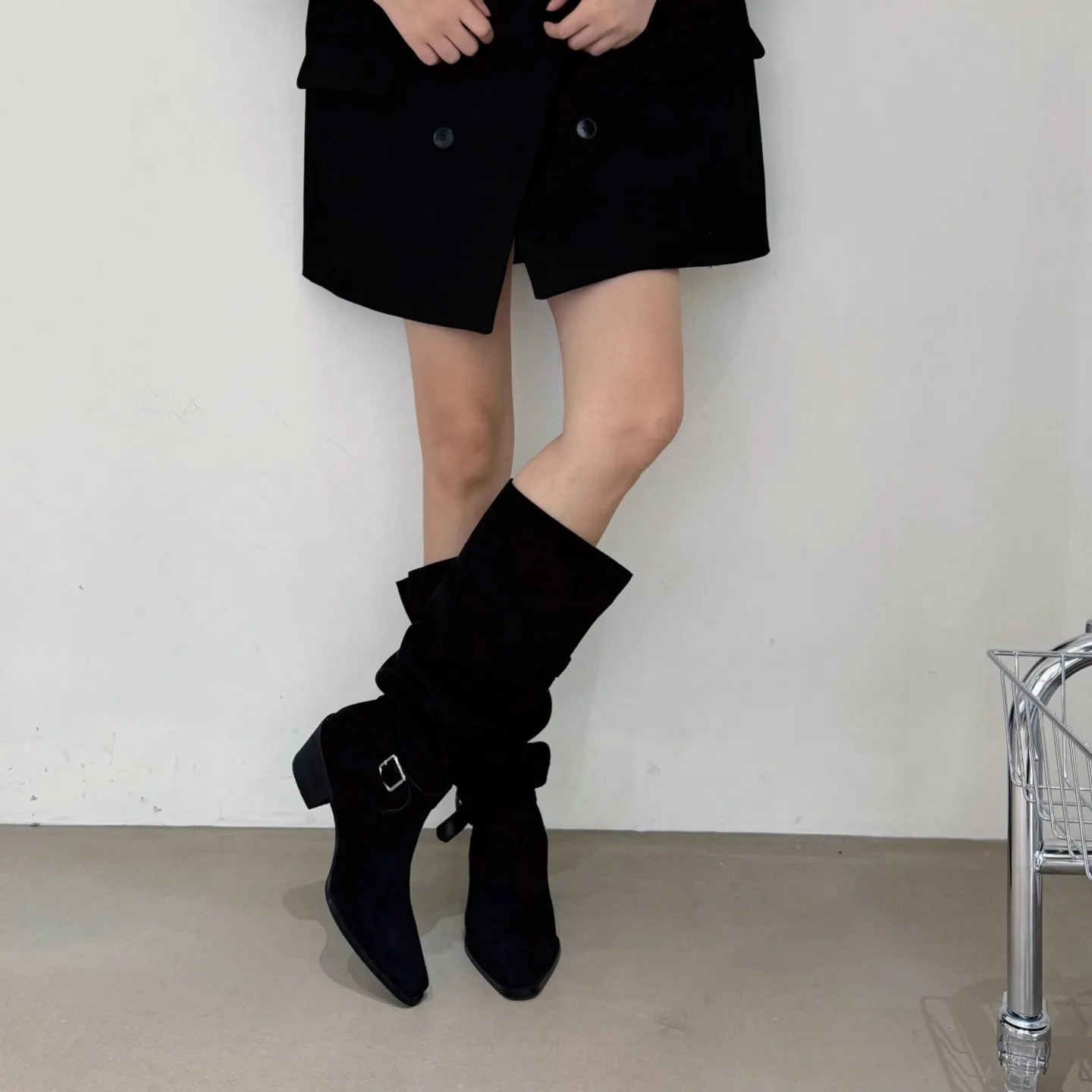 Vintage Suede Women Trouser Le - Vintage Fashion Ladies 评论和价格
