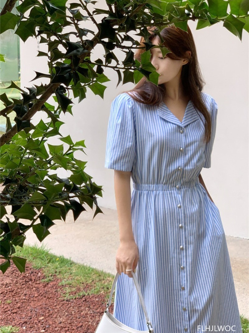 Cotton Linen Feminine Vestidos - Vintage Fashion Korea 评论和价格