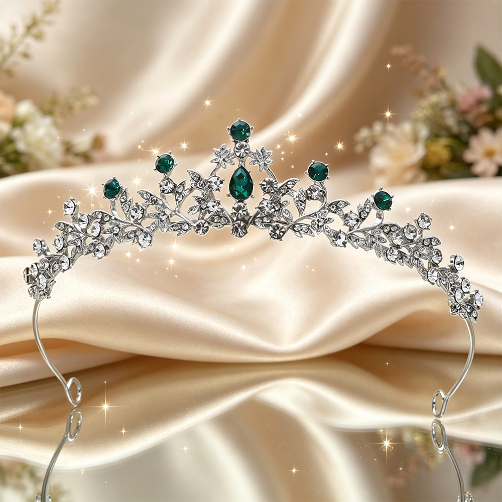 Silver Floral Vine Bridal Tiar - Vintage Fashion Aesthetic 评论和价格