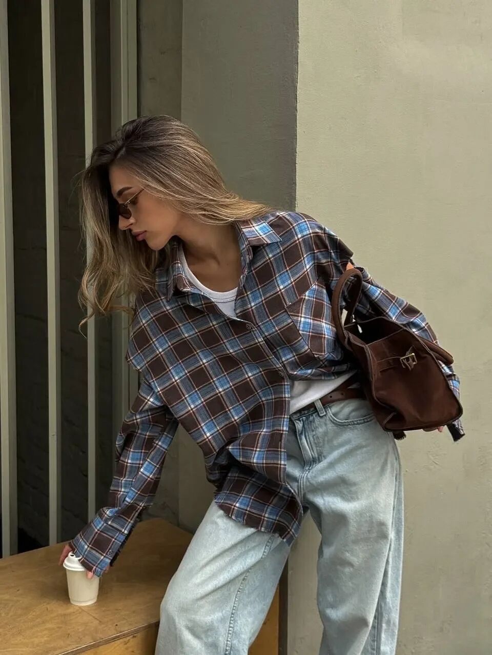 Fashion Checkered Pattern Shir - Vintage Flannel Shirt 评论和价格