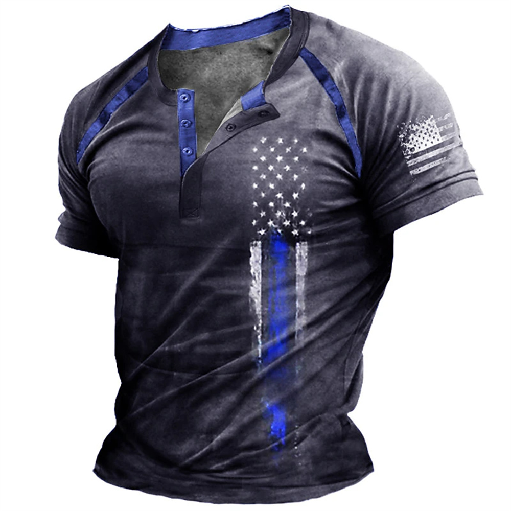 Funny 3D American Flag Print M - Vintage Fashion Aesthetic 评论和价格