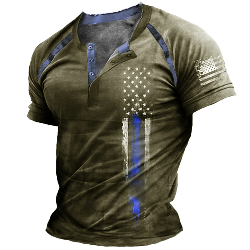 Funny 3D American Flag Print M - Vintage Fashion Aesthetic 评论和价格