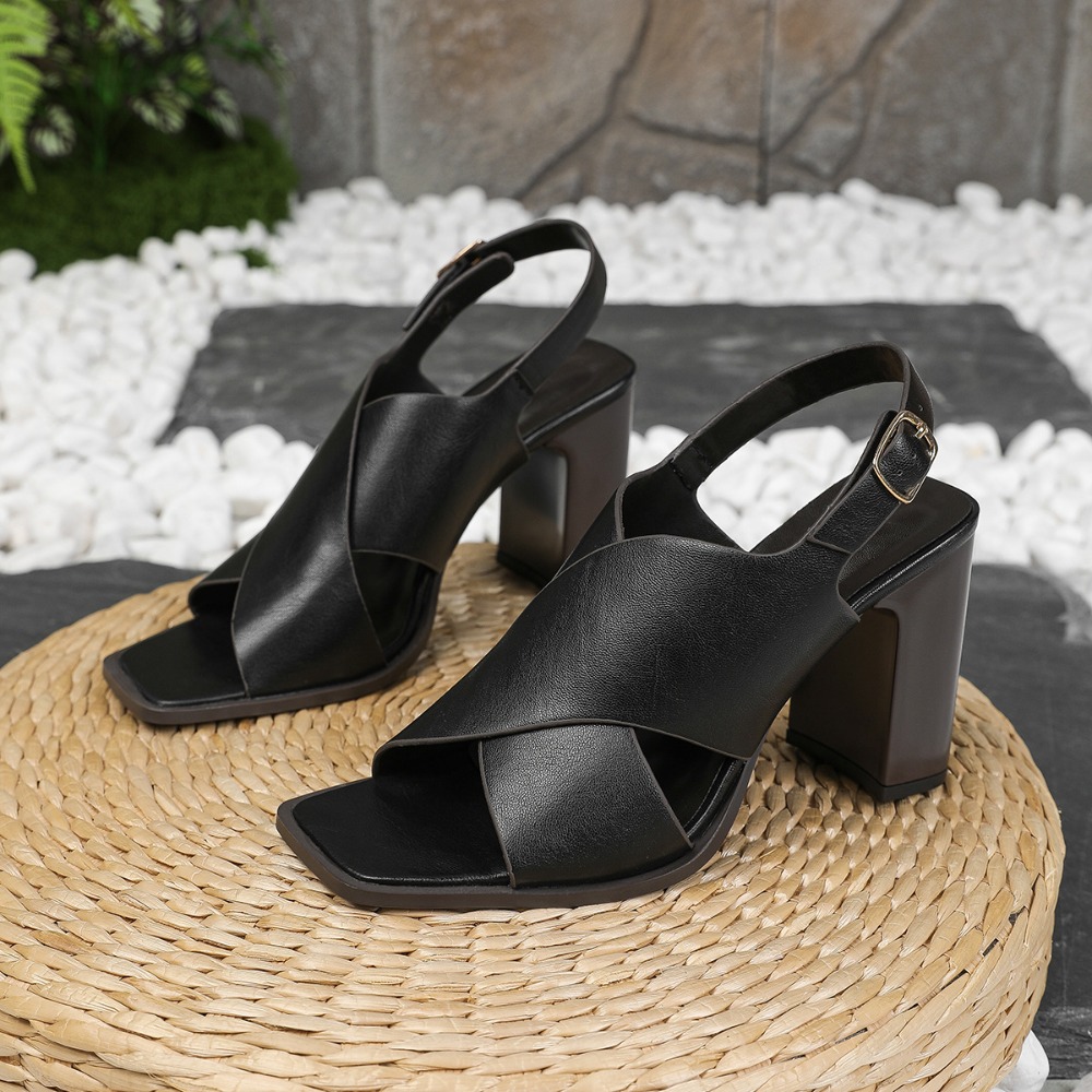 Women Sandals Vintage Square H - Vintage Fashion Dress 评论和价格