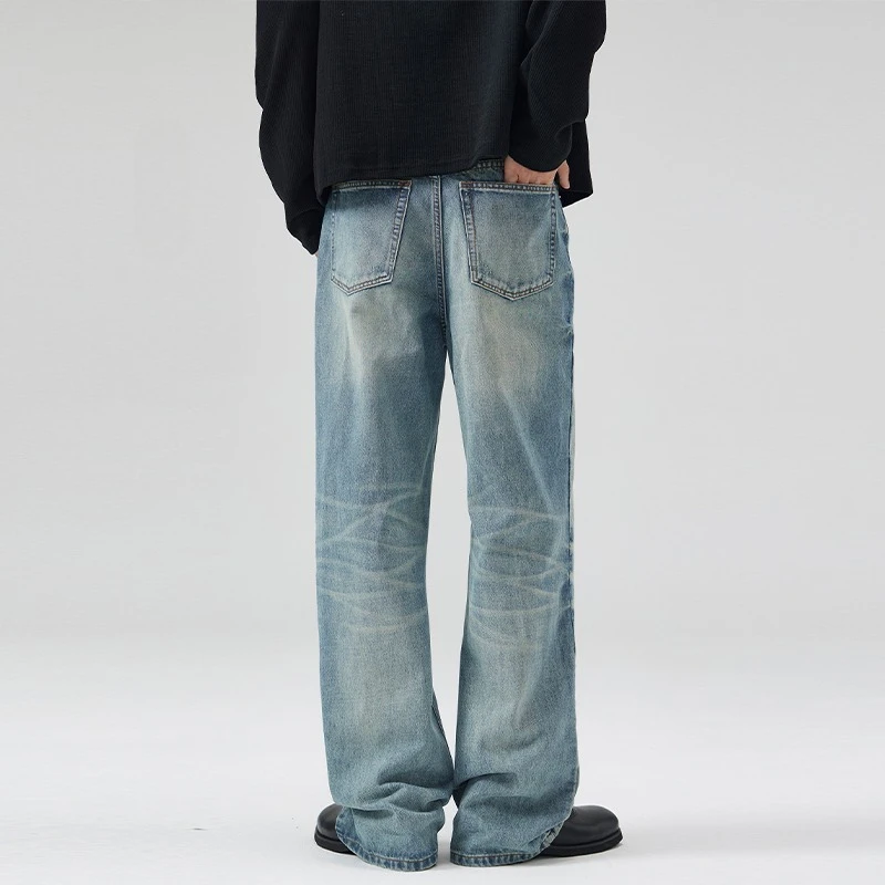 Men's Autumn Vintage Jeans Fas - Vintage Fashion Korea 评论和价格