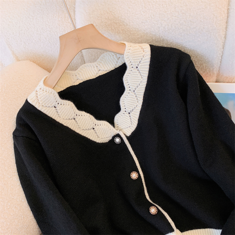 Women's Black Gothic Cropped C - Crop Cardigan Vintage 评论和价格