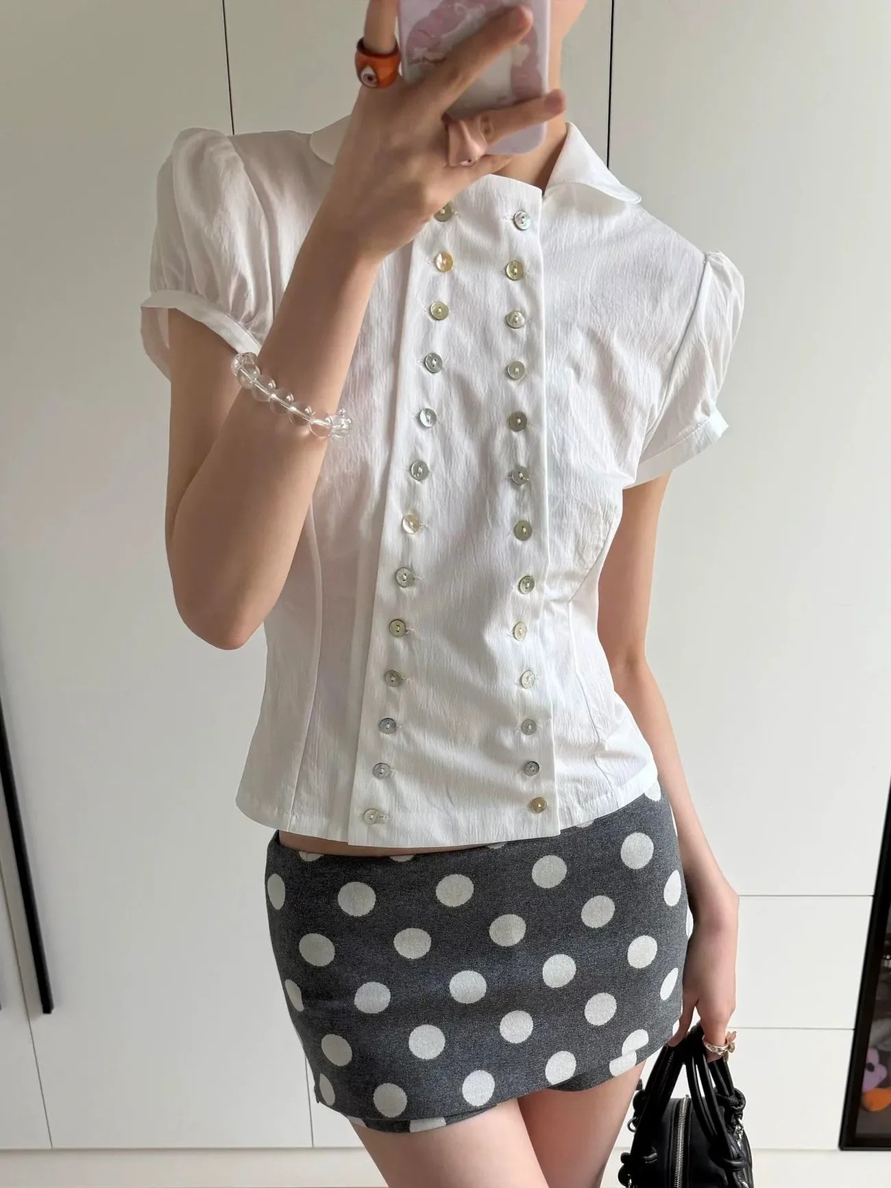 Y2K Aesthetic Peter Pan Collar - Vintage Fashion Korea 评论和价格