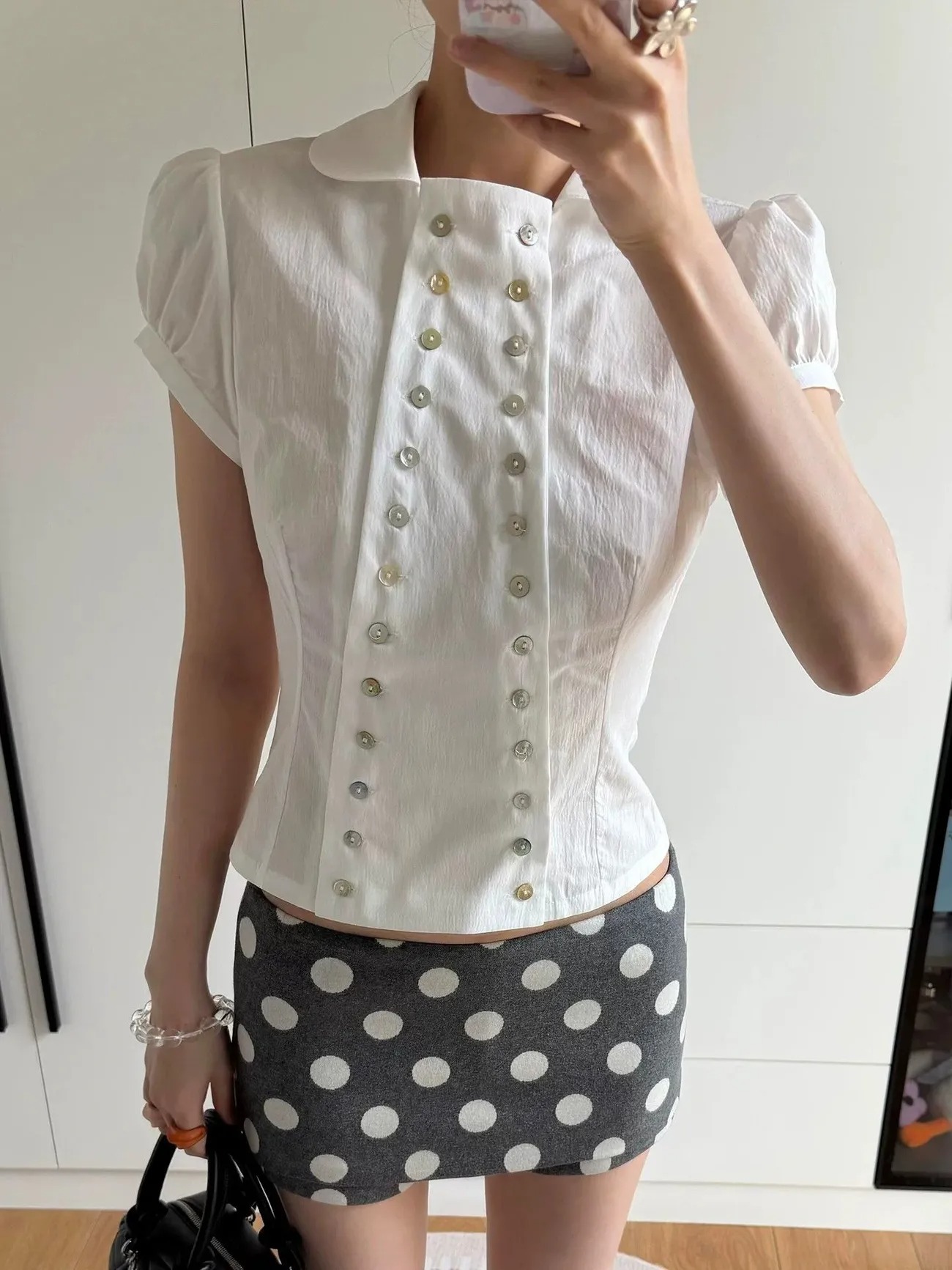 Y2K Aesthetic Peter Pan Collar - Vintage Fashion Korea 评论和价格