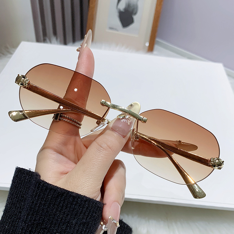 ZXIAC Trend Retro Rimless Squa - Vintage Fashion Tiktok 评论和价格