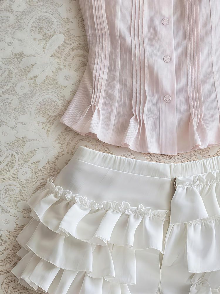 Sweet 2-Piece Set Woman Clothe - Vintage Fashion Korea 评论和价格