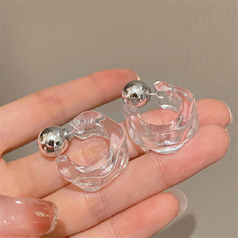 New Korea Clear Acrylic Geomet - Vintage Fashion Korea 评论和价格