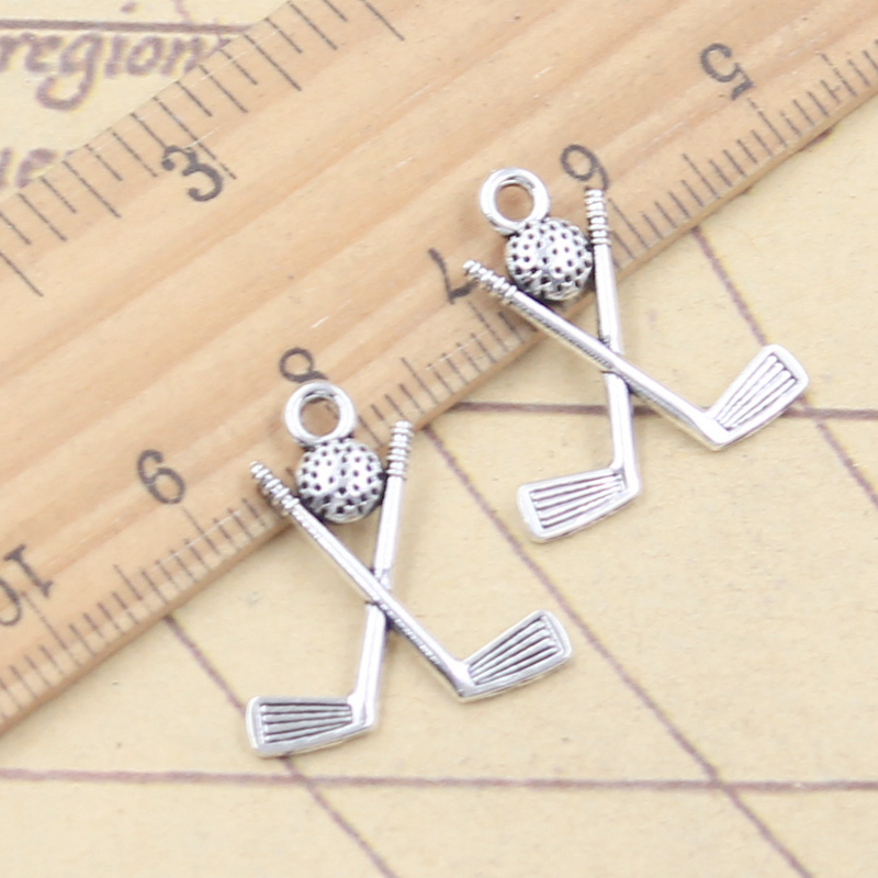 20pcs Charms Hockey Stick Club - Vintage Fashion Club Photos 评论和价格
