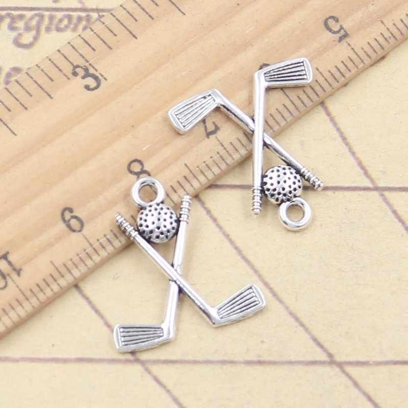 20pcs Charms Hockey Stick Club - Vintage Fashion Club Photos 评论和价格