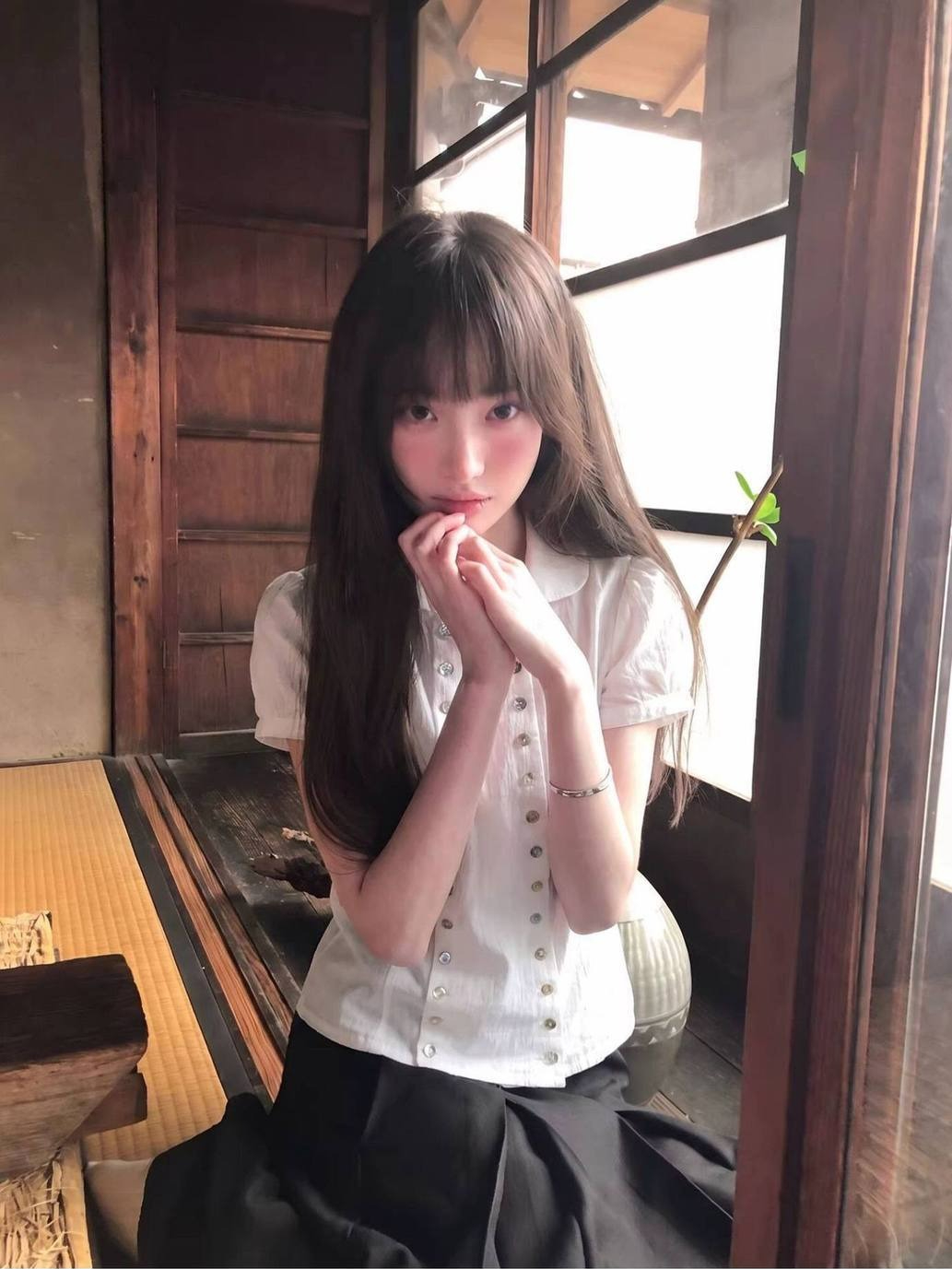 Y2K Japanese Vintage Blouse Pu - Vintage Fashion Korea 评论和价格