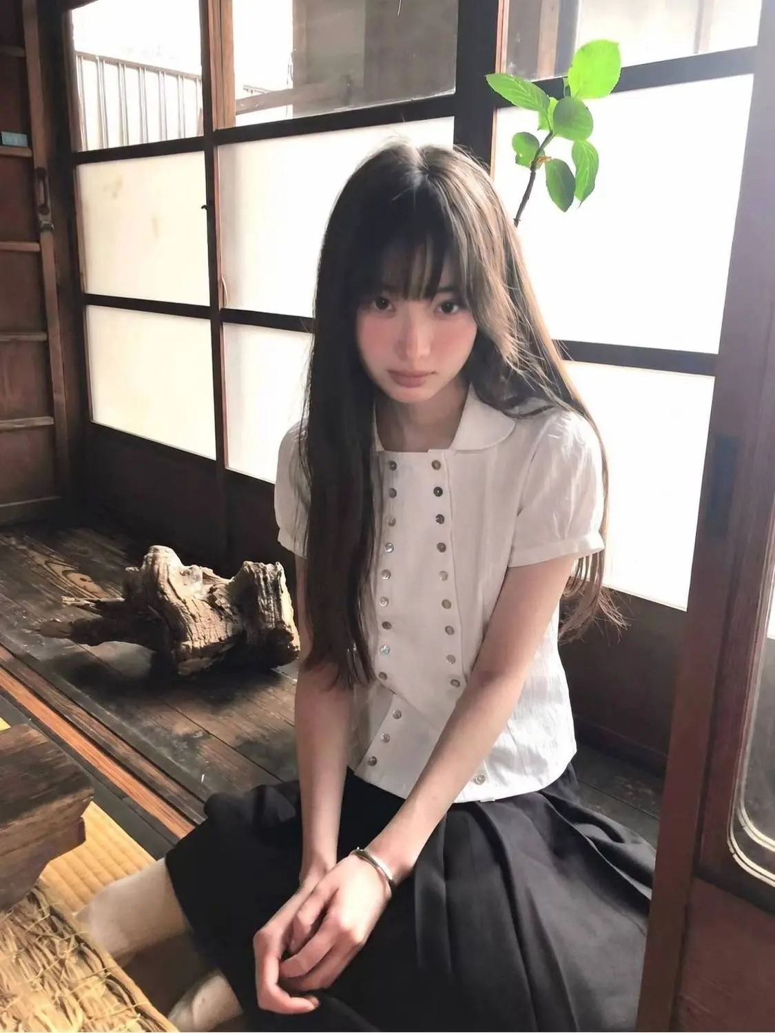Y2K Japanese Vintage Blouse Pu - Vintage Fashion Korea 评论和价格
